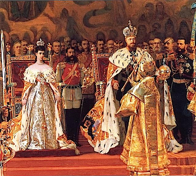 Жетон в память коронования Императора Александра III, 15 мая 1883 г., медно-никелевый сплав 