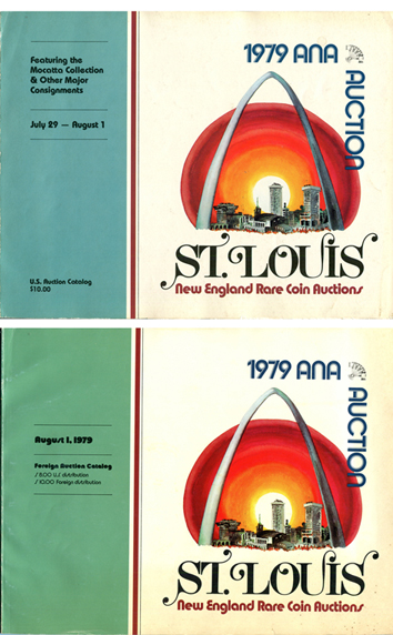 Каталог аукциона Американской нумизматической ассоциации в Сент-Луисе 29 июля-1 августа 1979 года - "1979 ANA auction St. Louis: New England rare coin auctions" july 29 - august 1. (архив) 