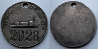 Жетон служащего Петроградского Монетного двора № 2028. РСФСР, Петроградский Монетный двор 1918-1924 гг.