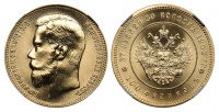 37 рублей 50 копеек - 100 франков 1902 г. Р (рестрайк ЛМД 1990 г.), в слабе ННР BRILLIANT UNCIRCULATED, Император Николай II и Президент Эмиль Лубе
