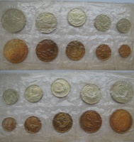 Набор монет Госбанка СССР 1965 г. из 9 монет: 1,2,3,5,10,15,20,50 копеек,1 рубль, жетон.  (архив)