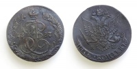 5 копеек 1787 КМ, медь