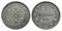 Великое княжество Финляндское, 1 марка 1874 г. S. (архив)