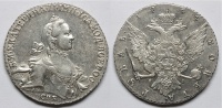 Рубль 1764 г. СПБ ТI СА "с шарфом на шее". (архив) 