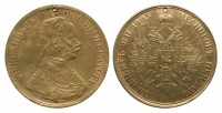 4 дуката 1905 г., император Александр II, имитация австрийской золотой 4-х дукатной монеты Франца Иосифа I. (архив)