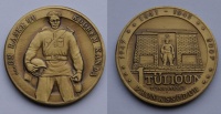 "Бронзовый солдат", 2007 г., монетовидный жетон с изображением памятника воину-освободителю Таллина, Эстония 2007 г. (архив)