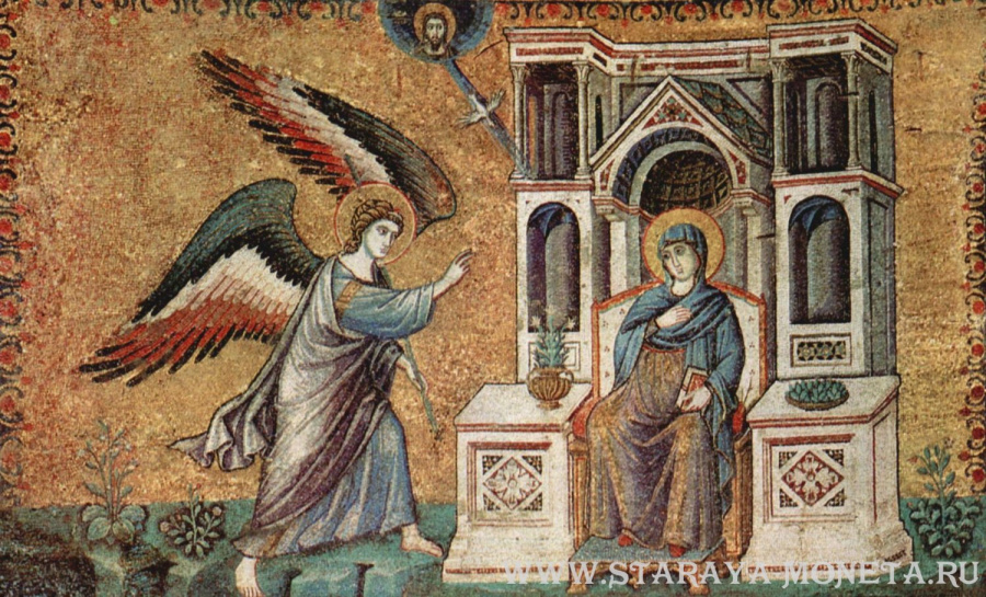 Мозаика в церкви Санта-Мария-ин-Трастевере в Риме, XIII век