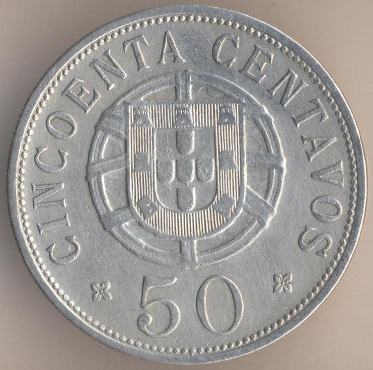 50 центаво 1928 г. Ангола