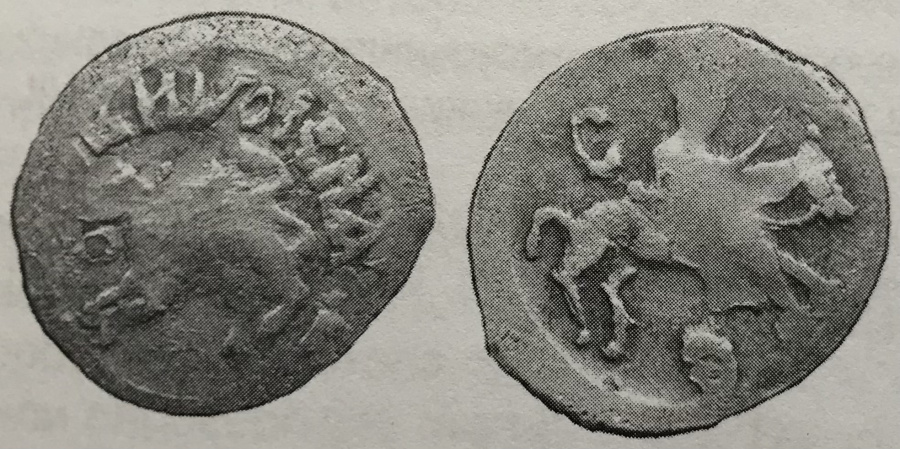 Ранняя денга Василия Ивановича Ярославского, 1434 г.