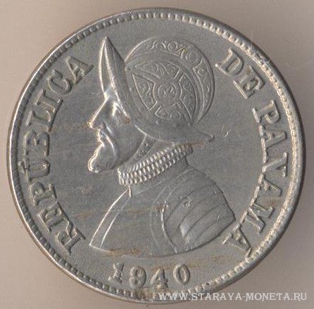 2 с половиной сентесимо 1940 г. Панама.