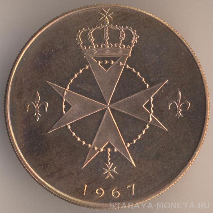 10 грани 1967 г. Мальтийский Орден