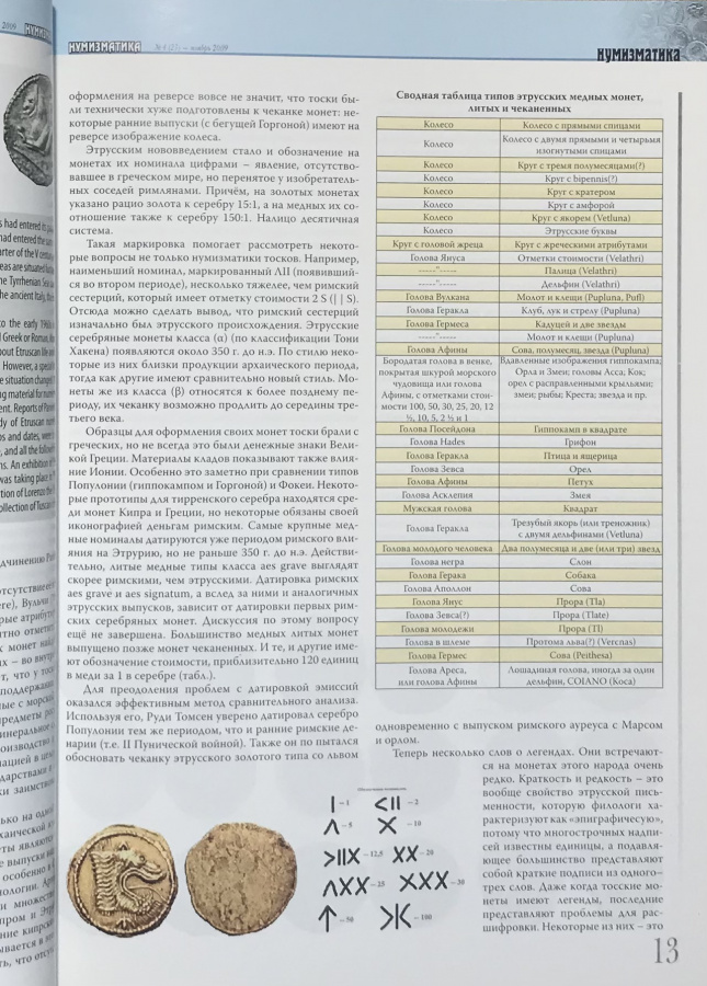 Журнал "Нумизматика" № 23, ноябрь 2009 г. В номере: новости, нумизматика, фалеристика, "четвертая" сторона монеты, история науки, хроника. 