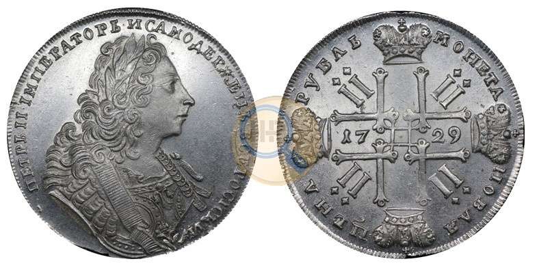 Рубль 1729 Лисий нос