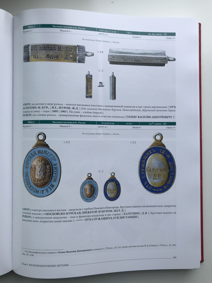 Руденко И. "Корпус жетонов 1700-1917". Каталог, тома VII-VIII в комплекте. Том VII: Тема 9. Железнодорожные жетоны (продолжение). Том VIII: Тема 9. Железнодорожные жетоны (окончание). Тема 10. Жетоны гражданских учебных заведений. С подробным содержанием на русском и английском языках для удобного и быстрого определения. Руденко И. "Корпус жетонов 1700-1917". Каталог, тома VII-VIII в комплекте. Том VII: Тема 9. Железнодорожные жетоны (продолжение). Том VIII: Тема 9. Железнодорожные жетоны (окончание). Тема 10. Жетоны гражданских учебных заведений. С подробным содержанием на русском и английском языках для удобного и быстрого определения.