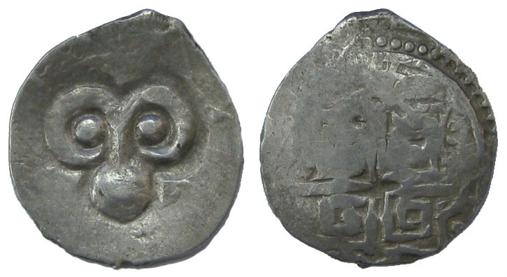 Рис. 3а. Монета вел. кн. Федора Ольговича Рязанского (чекан 1409-1417 гг.) Рис. 3а. Монета вел. кн. Федора Ольговича Рязанского (чекан 1409-1417 гг.)