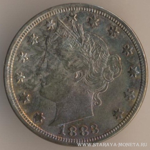 5 центов 1888 г. США