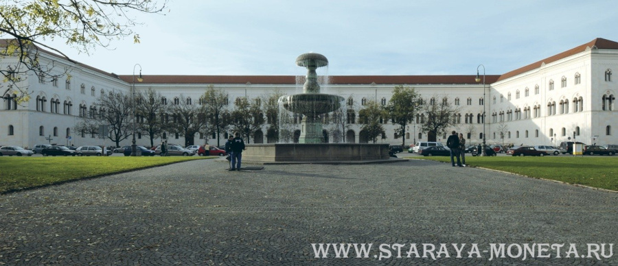 Талер в честь переноса университета из Ландсхута в Мюнхен, 1826.