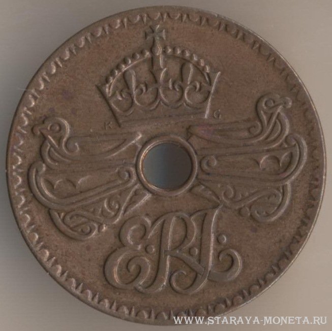 1 пенни 1936 г. Новая Гвинея