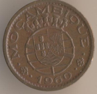 10 центаво 1960 г. Мозамбик