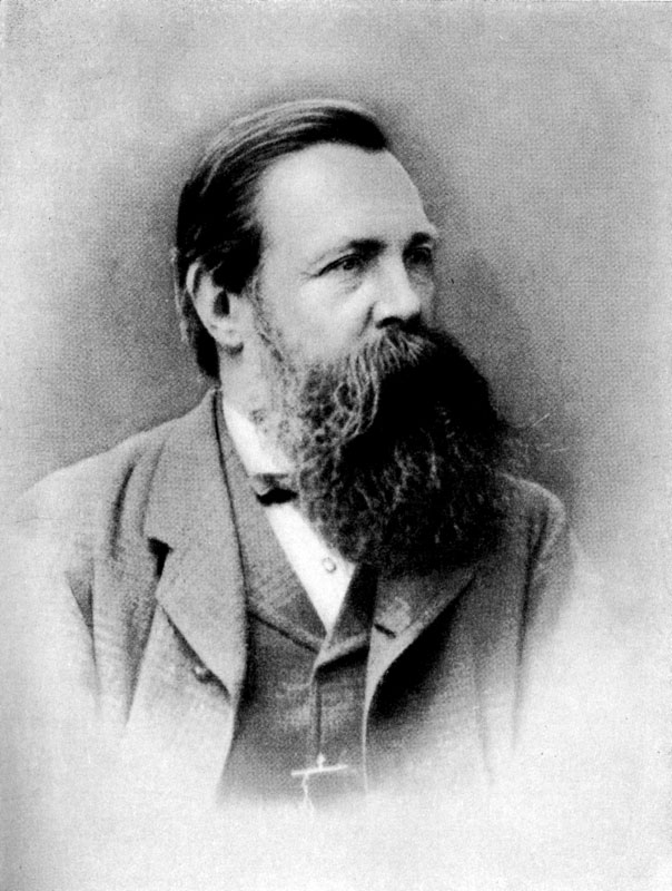 Фридрих Энгельс (нем. Friedrich Engels; 28 ноября 1820, Бармен (ныне район Вупперталя) — 5 августа 1895, Лондон) — немецкий философ, один из основоположников марксизма, друг и единомышленник Карла Маркса и соавтор его трудов.В 1848 году он совместно с Карлом Марксом написал «Манифест коммунистической партии». Помимо этой работы, он сам и в соавторстве (в основном с Марксом) написал ряд других трудов, а позже финансово поддерживал Маркса, пока тот вёл исследования и писал «Капитал». После смерти Маркса Энгельс редактировал второй и третий тома. Кроме того, Энгельс организовал заметки Маркса по теориям прибавочной стоимости, которые в 1905 году издал Карл Каутский как «четвёртый том» «Капитала».