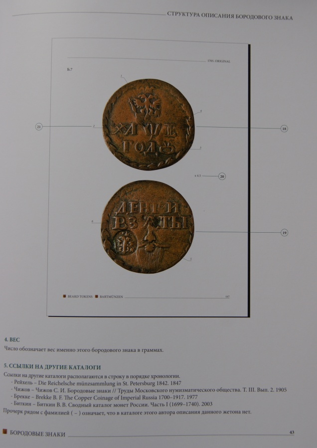 Руденко И. "Бородовые знаки 1698,1705,1724,1725 ", Rudenko I. "Beard tokens 1698.1705.1724.1725", Rudenko I "Bartmunzen 1698.1705.1724.1725"