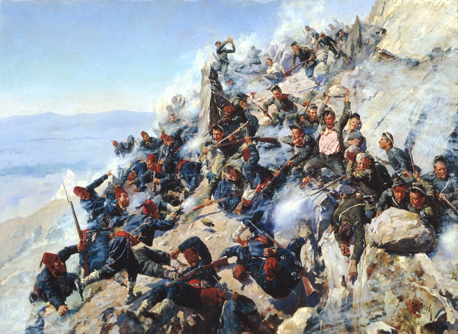 Дьяков № 845.1 (R1). Биткин № 984.Б (R1), высокий шрифт, 2-я, более редкая разновидность. Тираж серебряной медали: 83,334 шт. Редкая, особенно в подобной степени сохранности с оригинальной лентой. Предназначалась для особенного отличия защищавших перевал на горе Шипка и находившихся в блокаде в крепости Баязет. Дьяков № 845.1 (R1). Биткин № 984.Б (R1), высокий шрифт, 2-я, более редкая разновидность. Тираж серебряной медали: 83,334 шт. Редкая, особенно в подобной степени сохранности с оригинальной лентой. Предназначалась для особенного отличия защищавших перевал на горе Шипка и находившихся в блокаде в крепости Баязет.