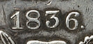3/4 рубля - 5 злотых 1836 г. MW