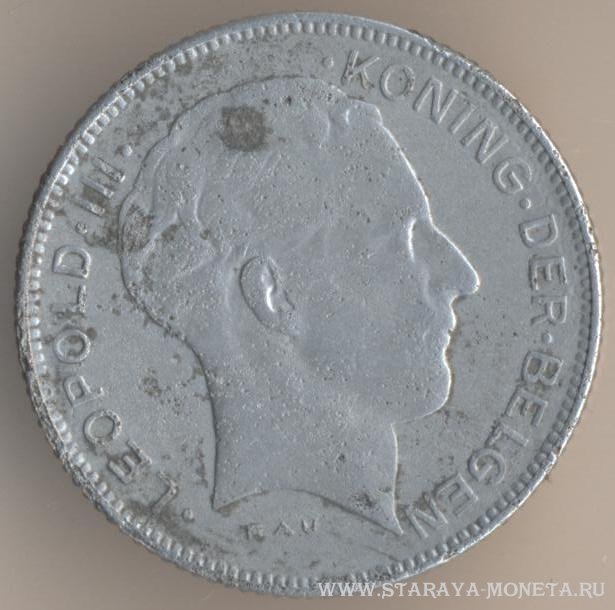5 франков 1941 г. Бельгия