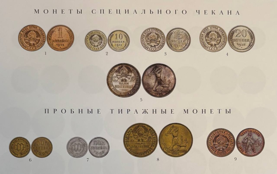 Корпус советских монет. 1918 - 1992 гг. Сорокин В.Ю. Издание 2024 г., переплет с использованием натуральной кожи и ткани, рельефным корешком, золотым тиснением и инкрустацией памятным жетоном, номерные экземпляры. 
