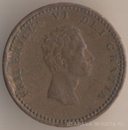 3 скиллинга 1812 г. Дания