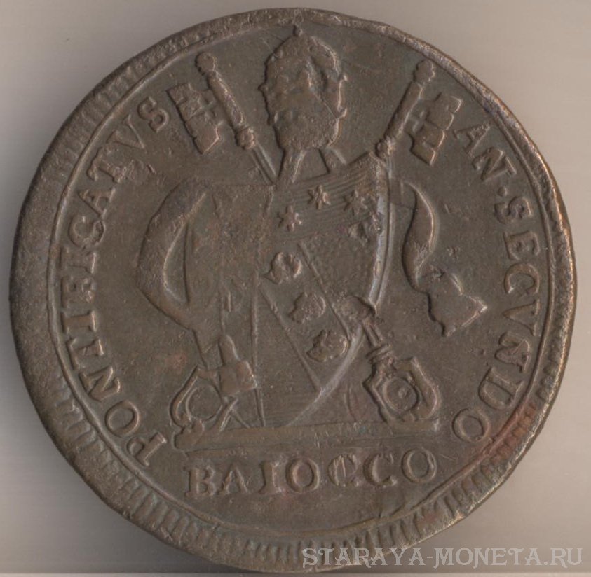 Байокко 1802 г. Ватикан Папа Пий VII